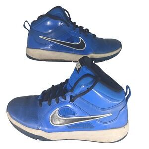 Nike High Top Basketball Shoes Kids US‎ 5Y Blue Black Sneakers